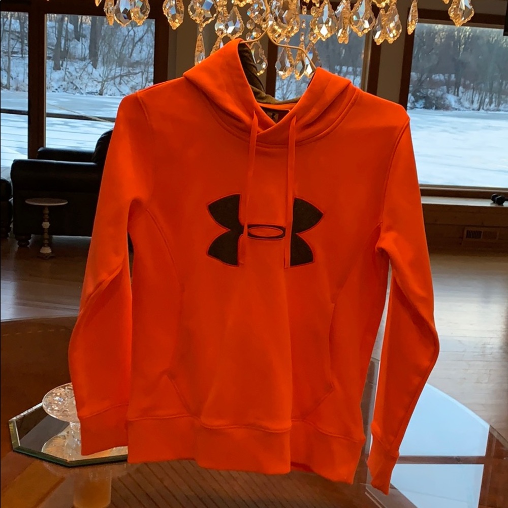 Ladies Orange Under Armor Sweatshirt!